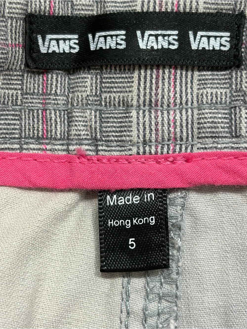 NWT Vans Plaid Shorties sz 5 - Picture 7 of 10